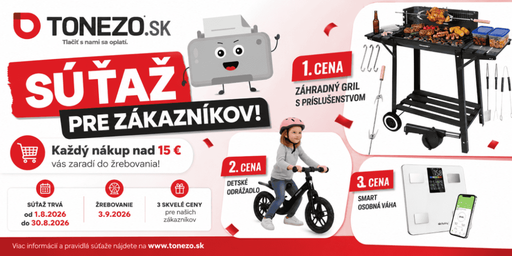 Eshop s náplňami do tlačiarní, tonerami a obalovým materiálom na Tonezo.sk.