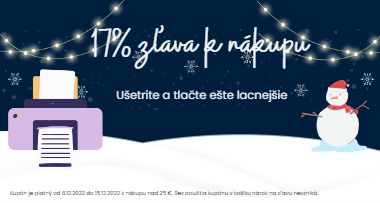 Toner a náplne do tlačiarní s vianočnou tematikou, zimná zľava na Tonezo.sk.