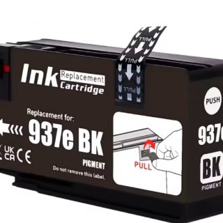 Náhradná tonerová kazeta HP 937e BK pre tlačiarne.