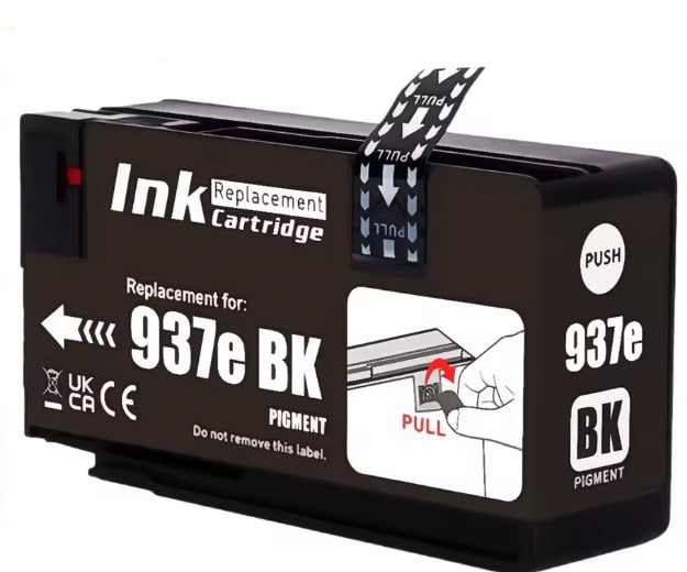 Náhradná tonerová kazeta HP 937e BK pre tlačiarne.