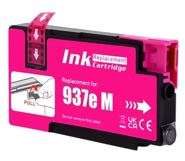 Magenta toner HP 937e kompatibilný s tlačiarňami.