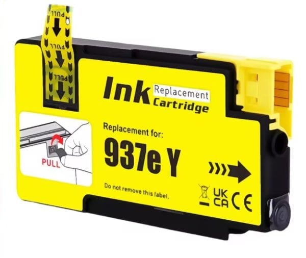 Náhradná tonera HP 937e žltá pre tlačiarne.